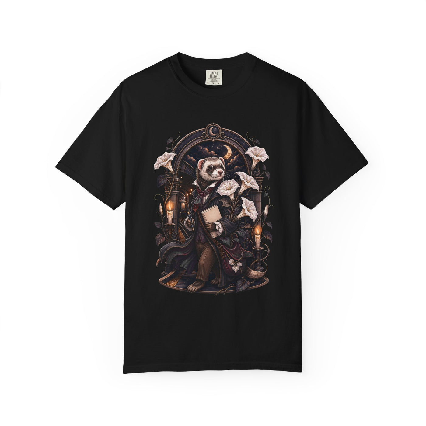 Poetcore Subway Moonflower Ferret T-Shirt Graphic