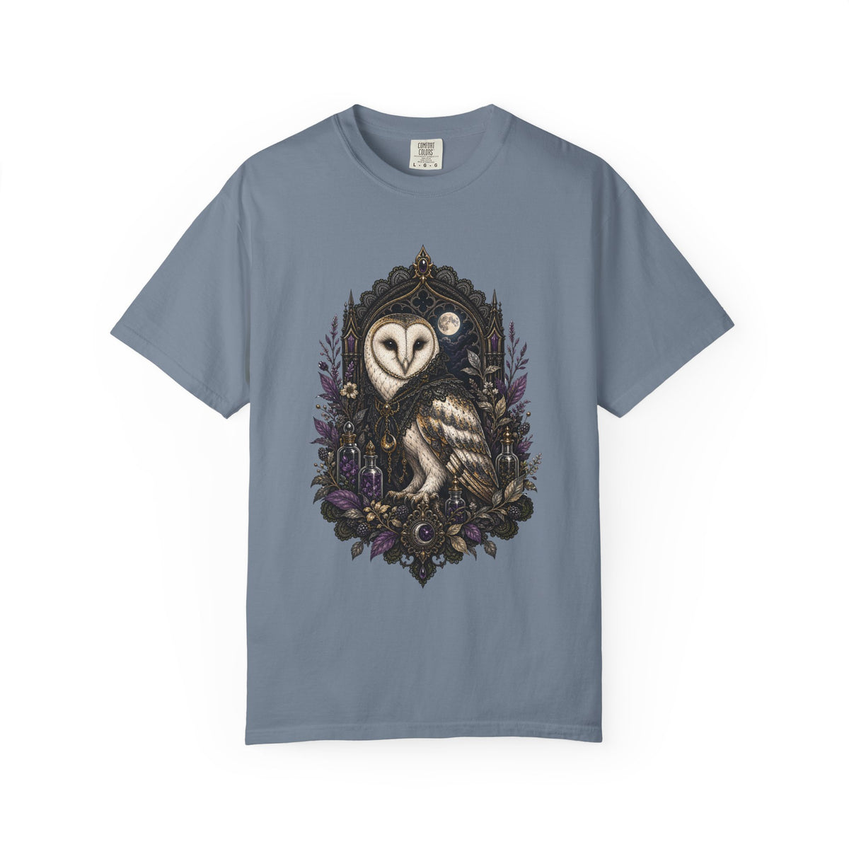 Gothic Lace Barn Owl Apothecary Graphic Tee