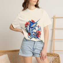 Hibiscus Glitch Swordfish Graphic Tee