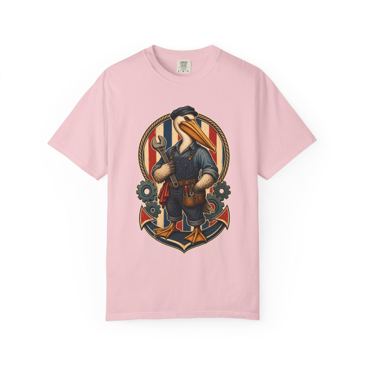 Deck Stripe Pelican Mechanic Graphic Tee