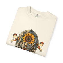 Tattoo Sunflower Horseshoe Crab Graphic Tee