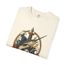Tattoo Flash Swordfish Dagger Crest Graphic Tee
