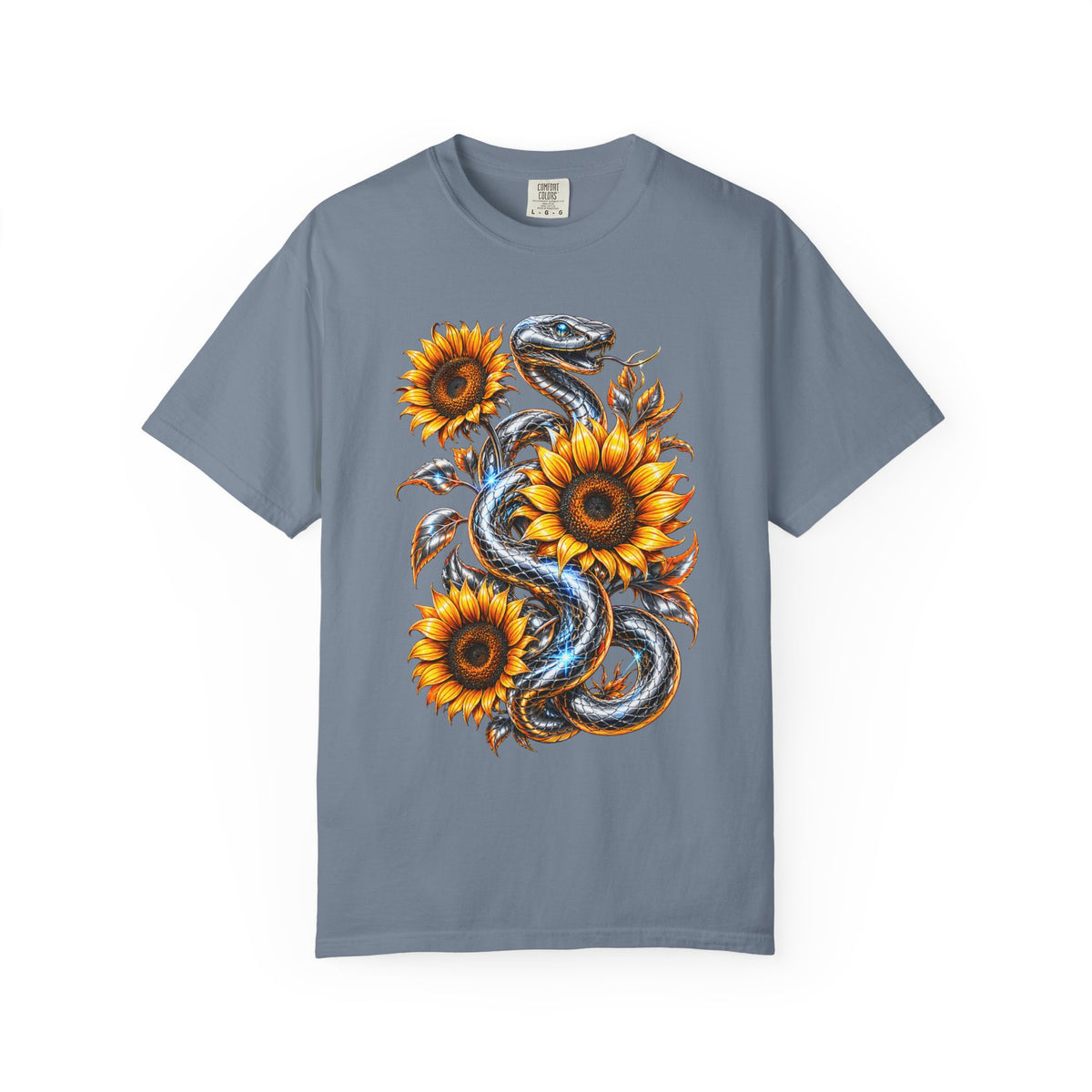 Chrome Sunflower Serpent Graphic Tee