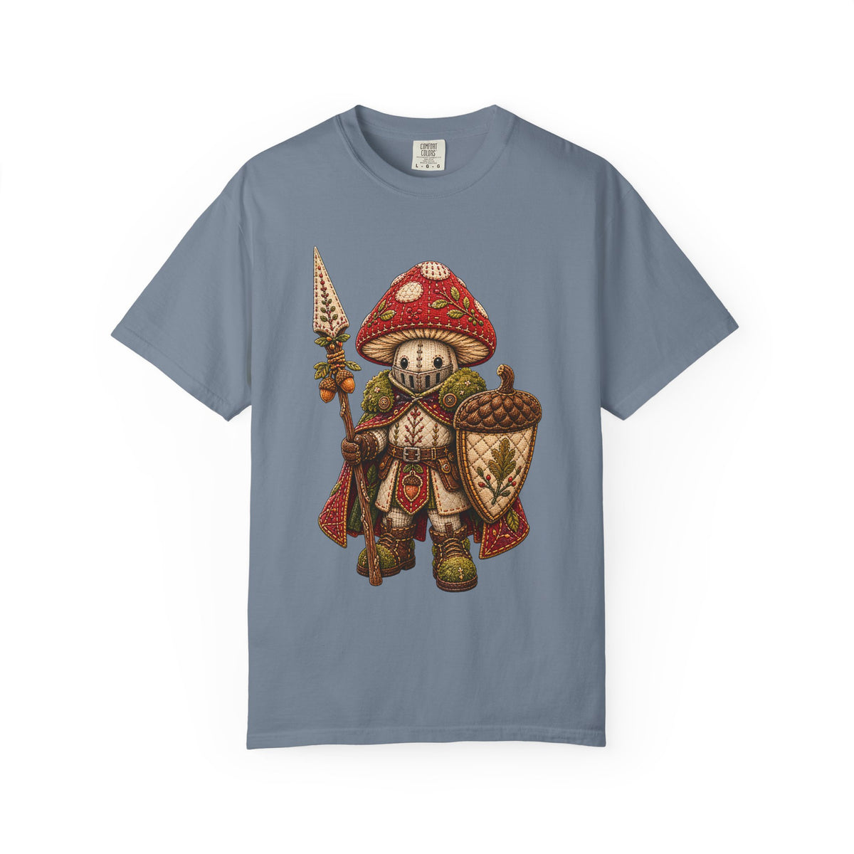 Soft-Stitch Mushroom Knight Graphic Tee