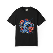 Hibiscus Glitch Swordfish Graphic Tee