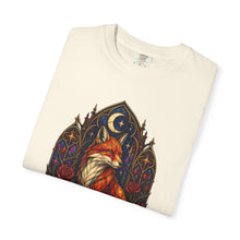 Gothic Stained Glass Fox T-Shirt Graphic