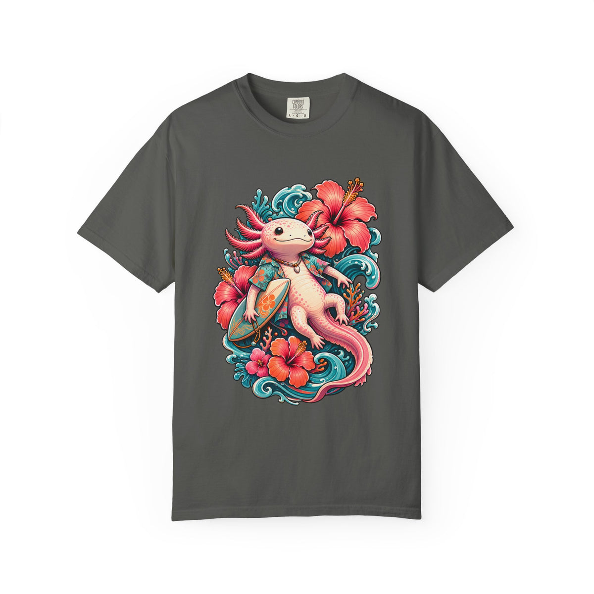 Hibiscus Reef Axolotl Drifter Graphic Tee
