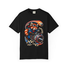 Checkerboard Comet Red Panda Graphic Tee