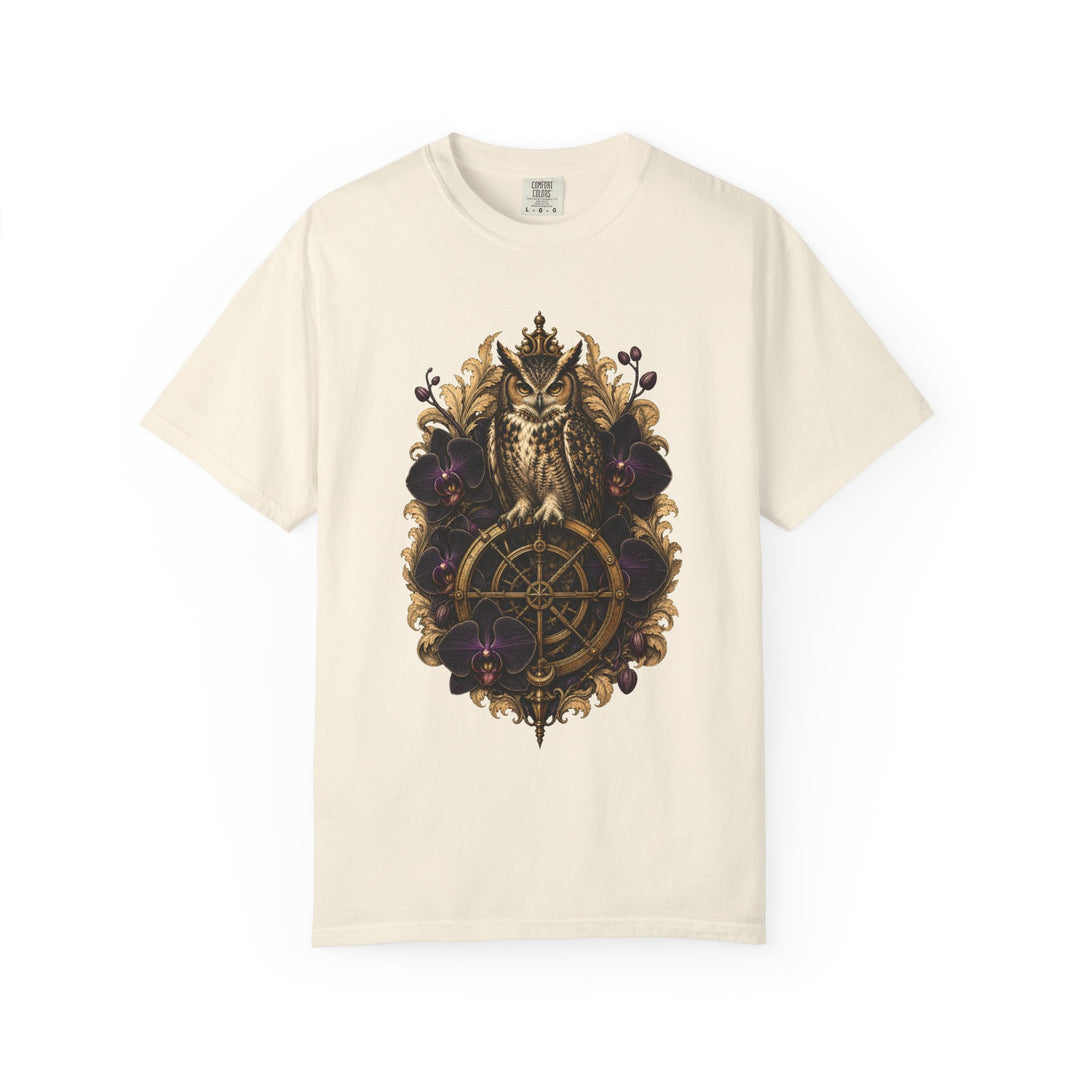 Dark Academia Orchid Owl Graphic Tee