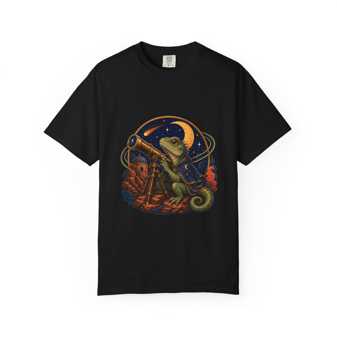 Desert Moon Lizard Observatory T-Shirt Graphic
