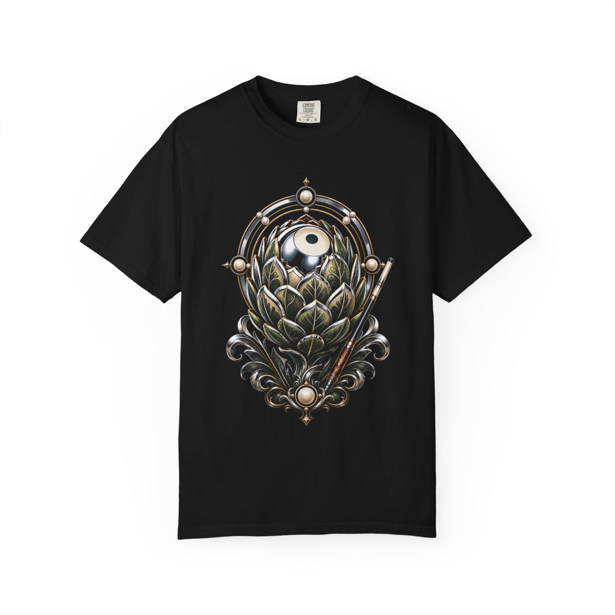 Chrome Botanical Billiards Artichoke T-Shirt Graphic