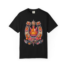 Quilted Sunset Arcade Horseshoe T-Shirt Graphic