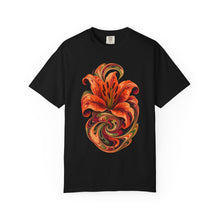 Acid Marbled Tiger Lily Vortex Graphic Tee