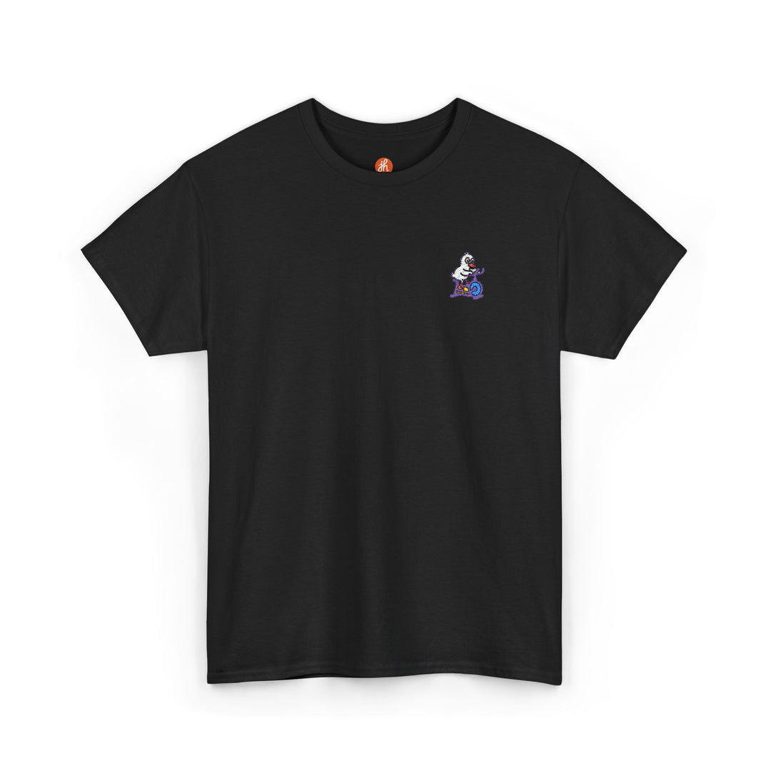 Pedal Panic Goose Workout Embroidered T-Shirt