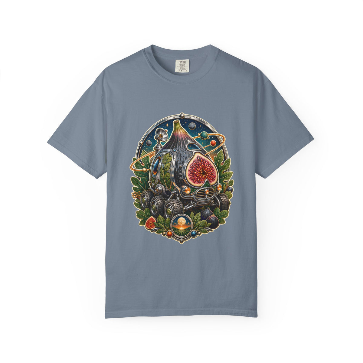Retro Futurist Orchard Fig Rover T-Shirt Graphic