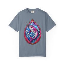 Stained Glass Dragonfruit Narwhal Graphic Tee