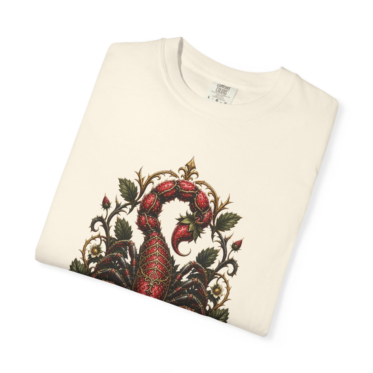 Gothic Strawberry Scorpion Graphic Tee