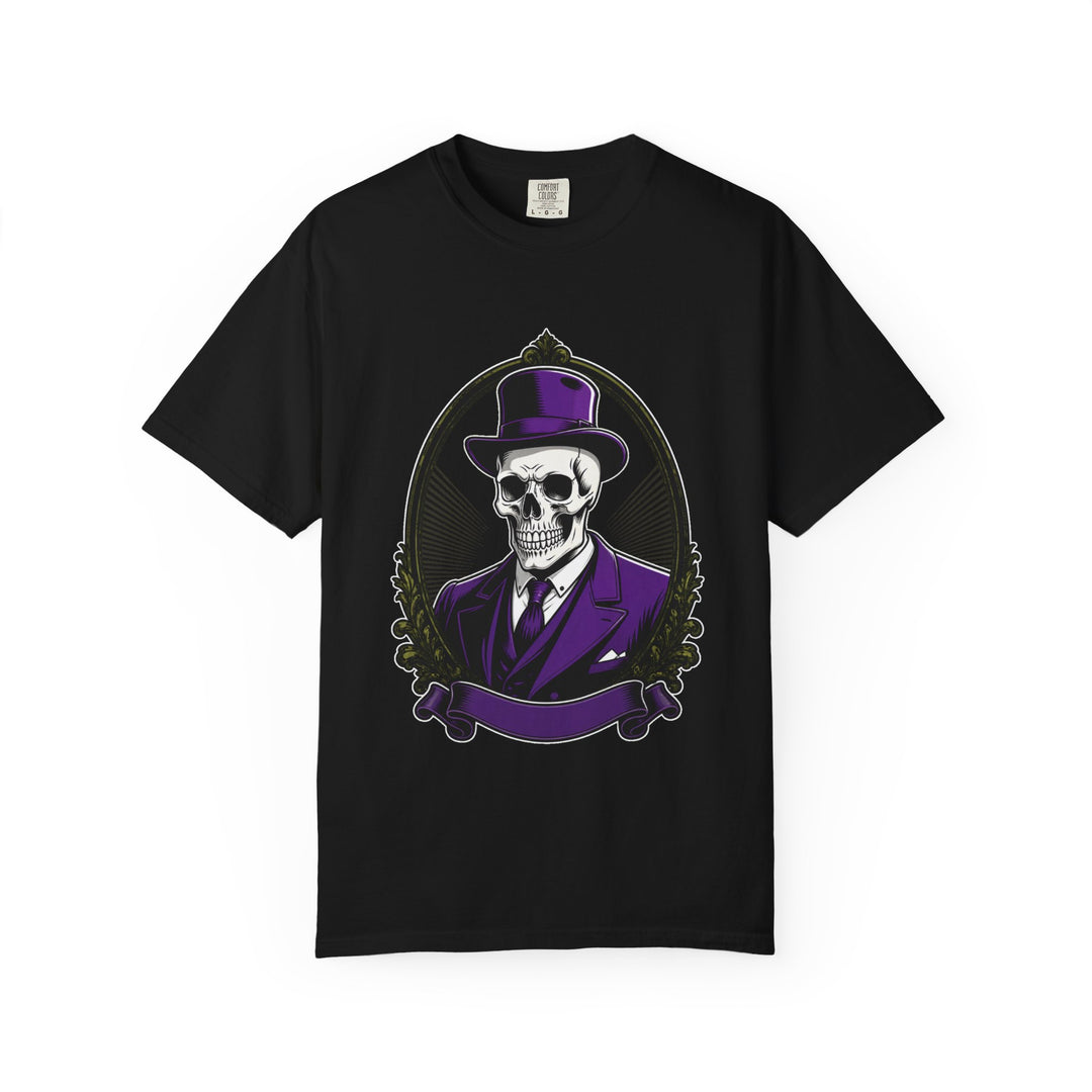 Skull Gentleman Gothic Crest T-Shirt Graphic