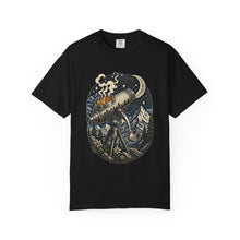 Blackwork Alpine Soup Telescope T-Shirt Graphic
