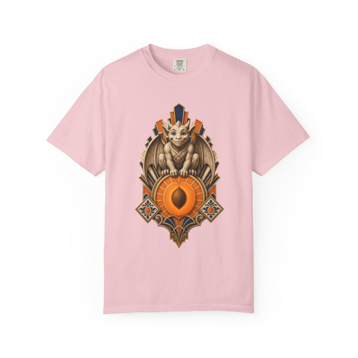 Art Deco Apricot Gargoyle Graphic Tee