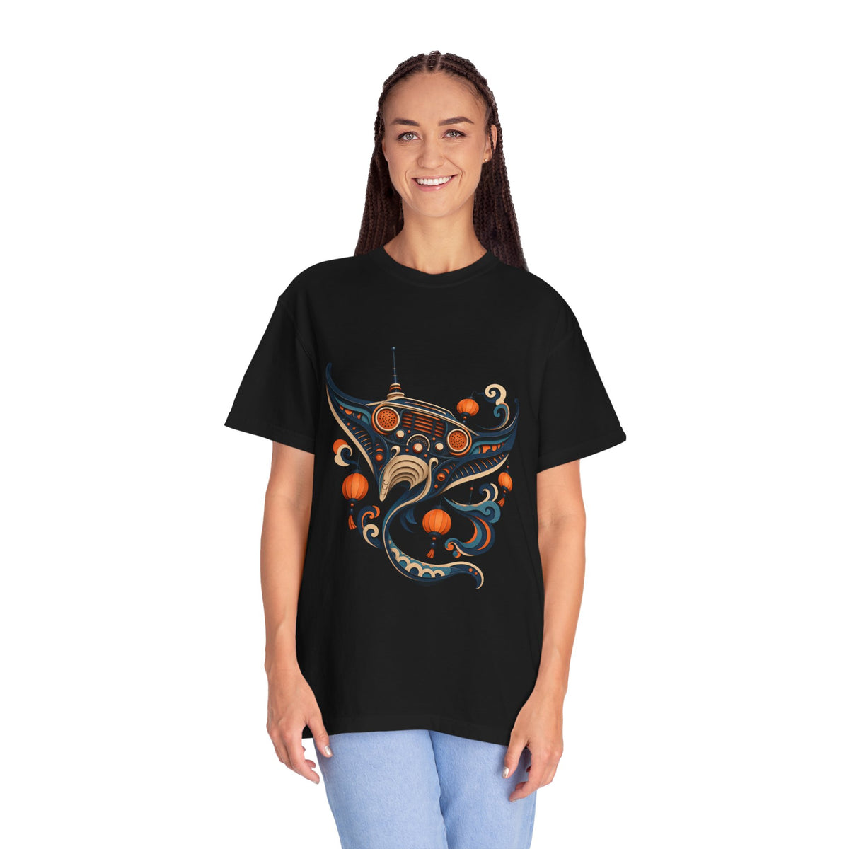 Paper Cut Night Market Radio Manta T-Shirt Graphic