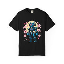 Cherry Blossom Robot Moon T-Shirt Graphic