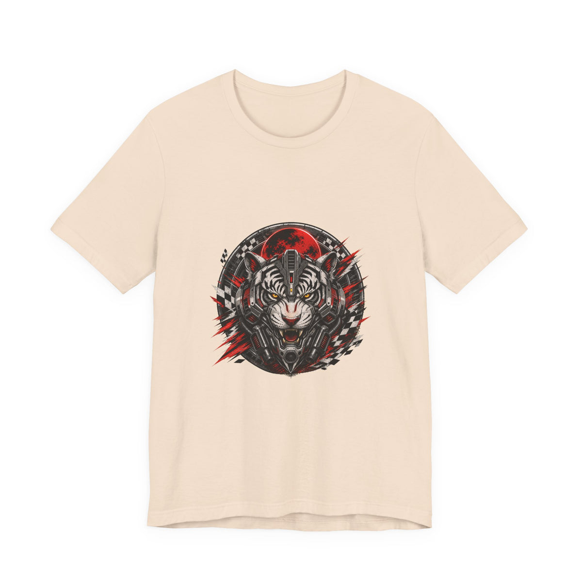 Mecha Tiger Racing Badge T-Shirt Graphic