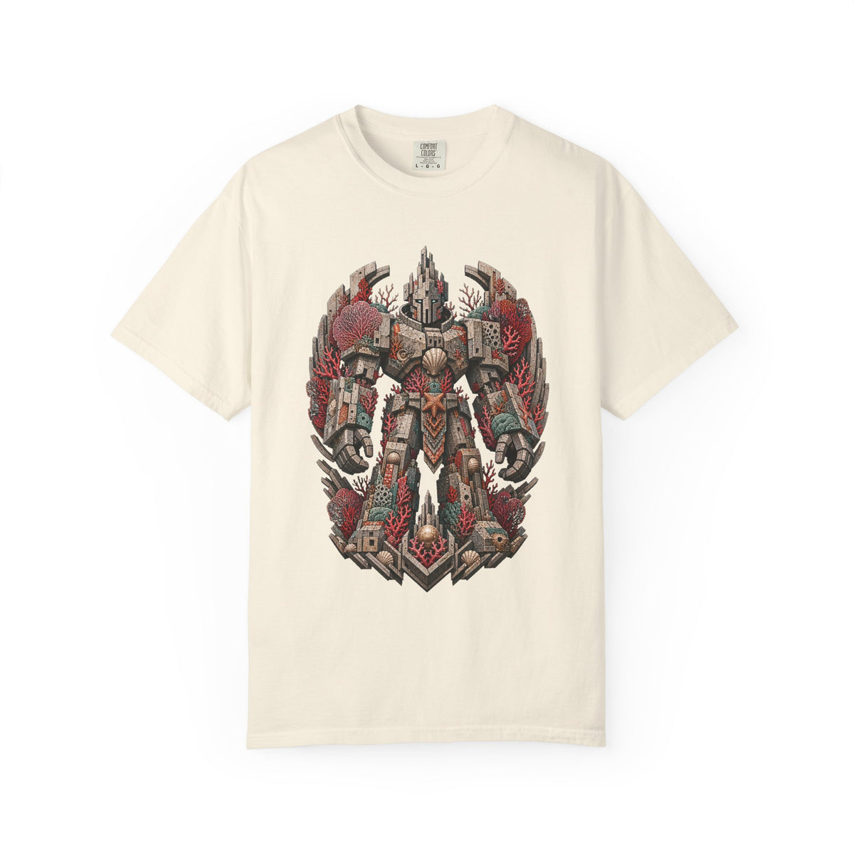 Brutalist Coral Golem T-Shirt Graphic