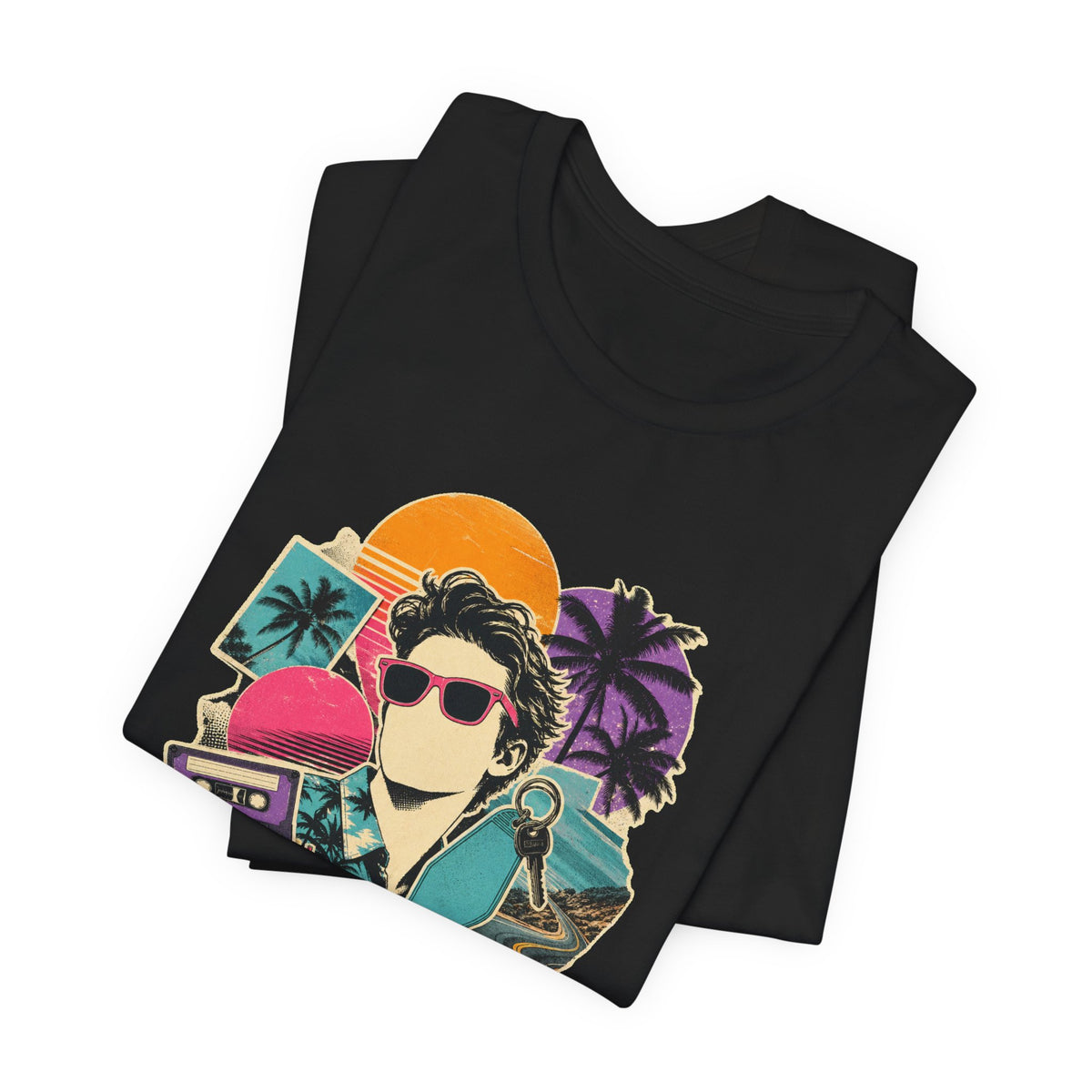 Retro Roadtrip Collage T-Shirt Graphic