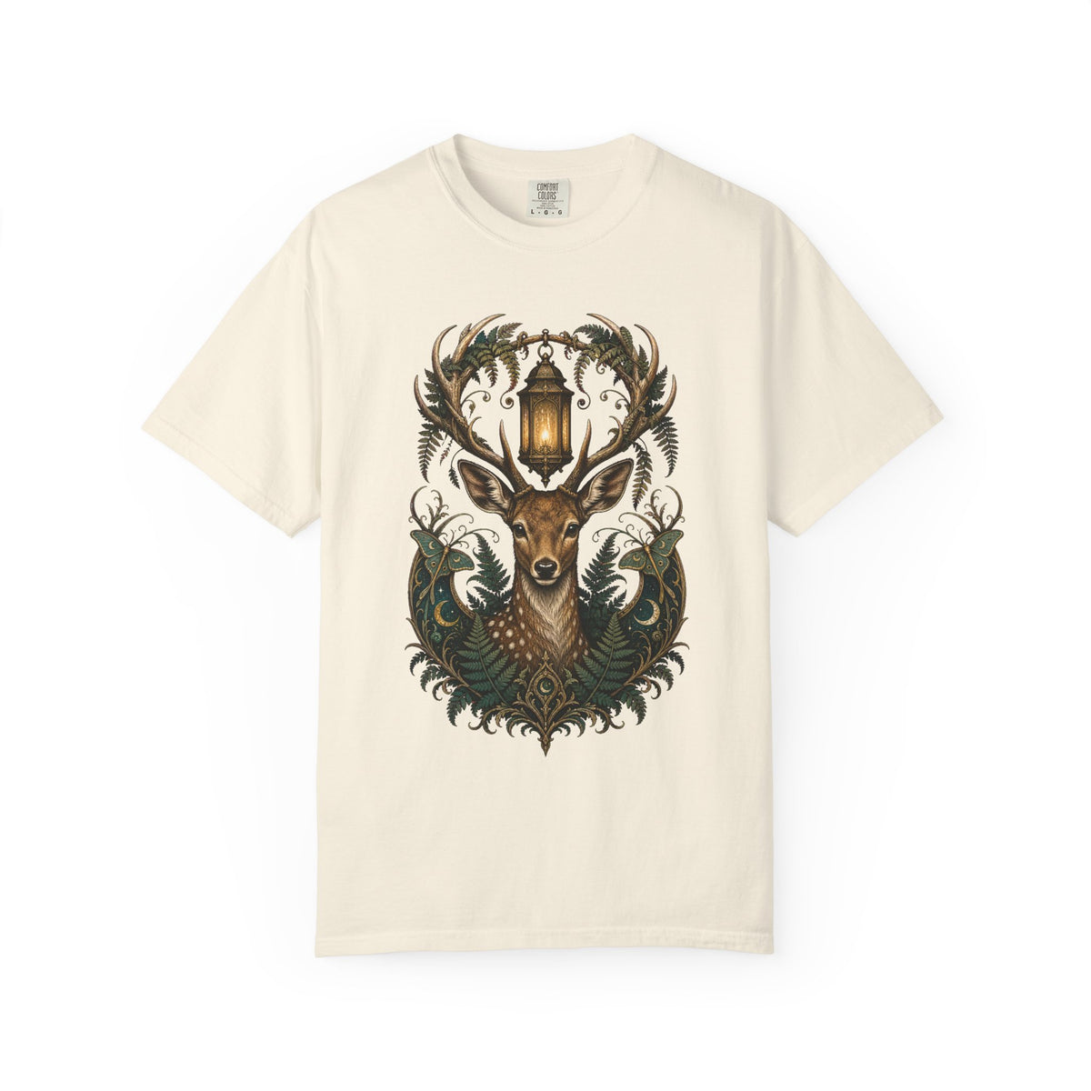 Mystic Fern Fawn Lantern Graphic Tee