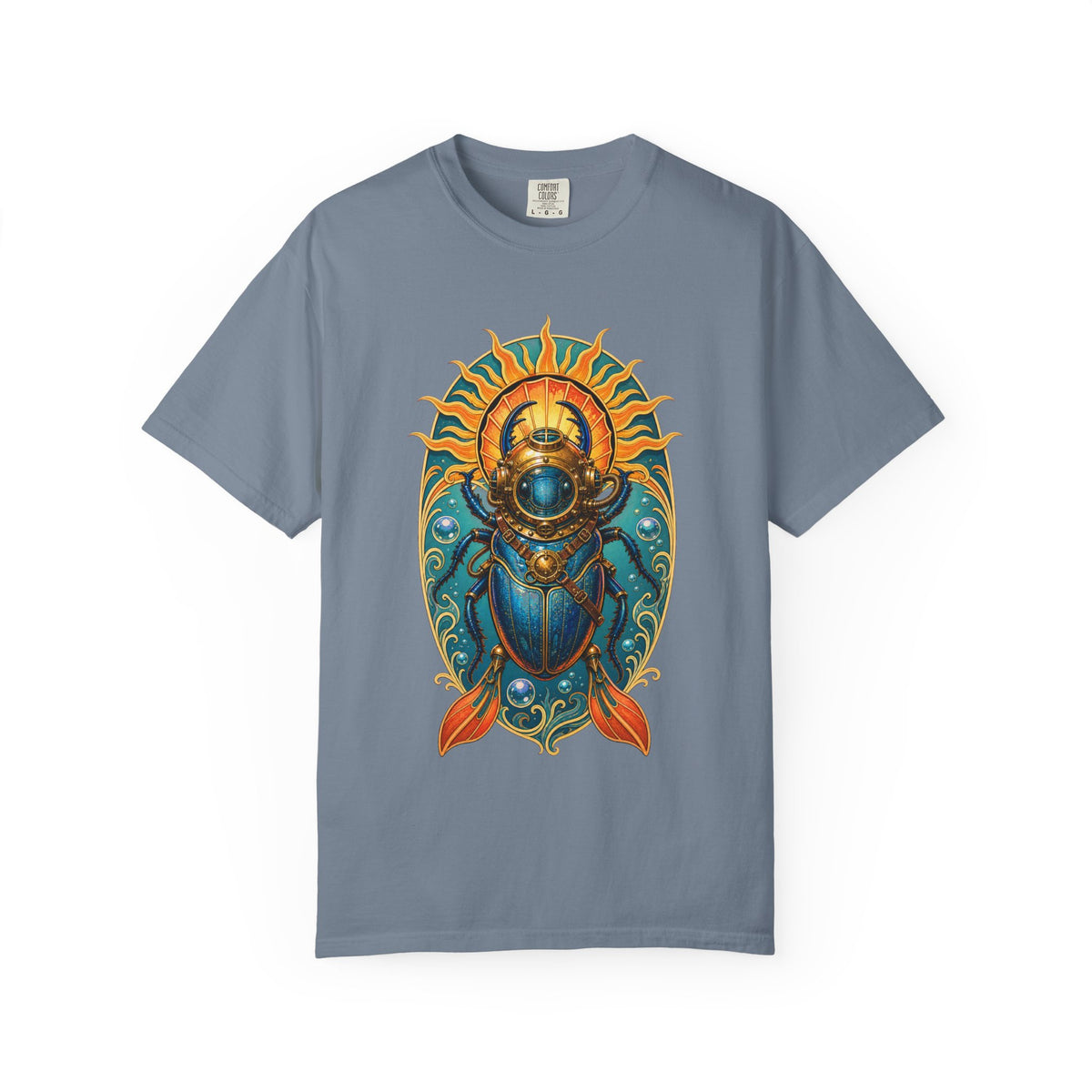 Cerulean Sun Beetle Diver Graphic Tee
