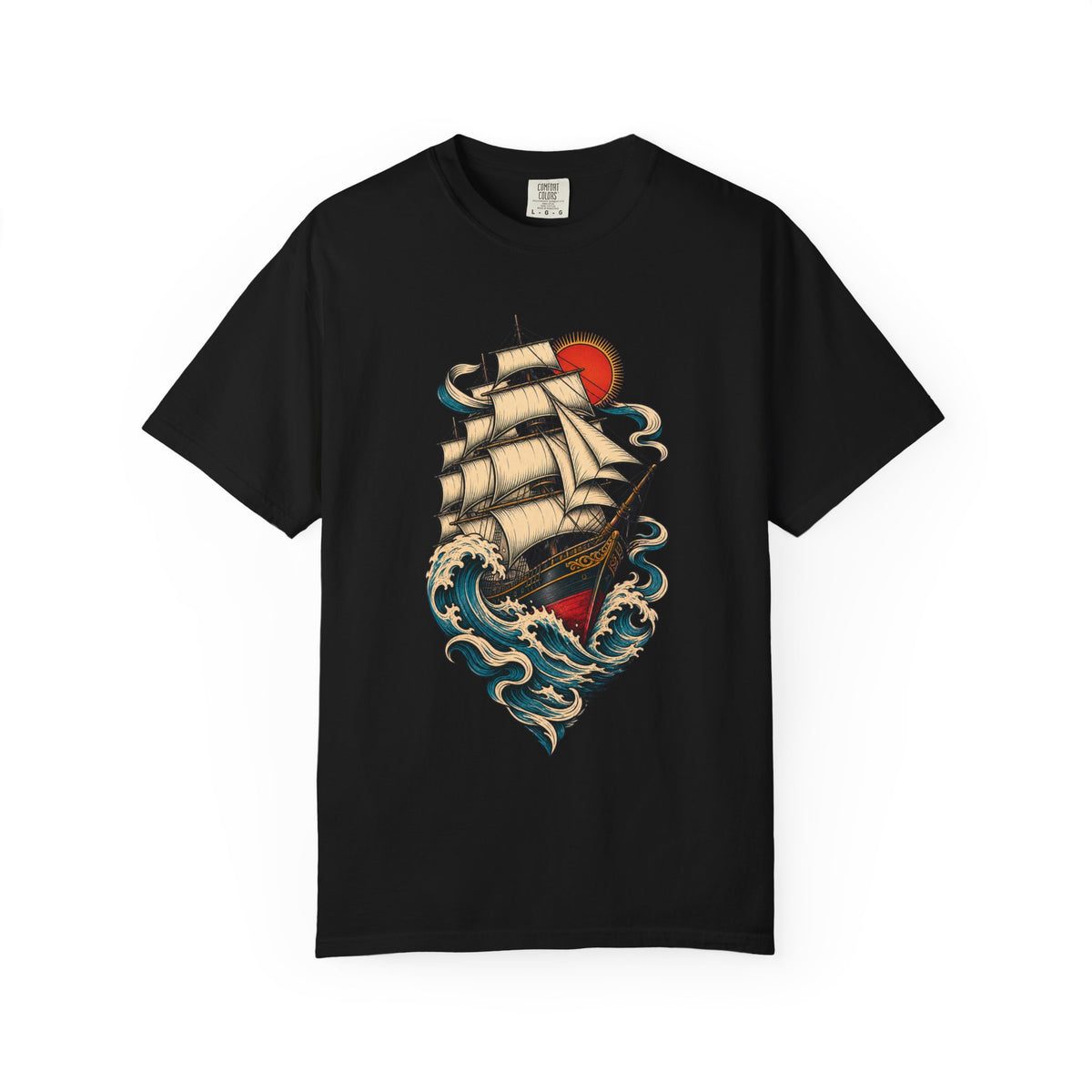 Storm Clipper Traditional Tattoo Graphic Tee