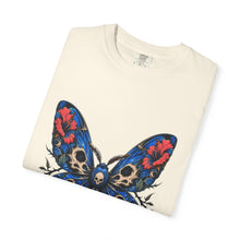 Cerulean Hibiscus Reaper Moth Graphic Tee