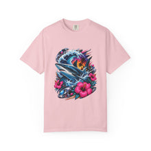 Y2K Surf Hibiscus Shark T-Shirt Graphic
