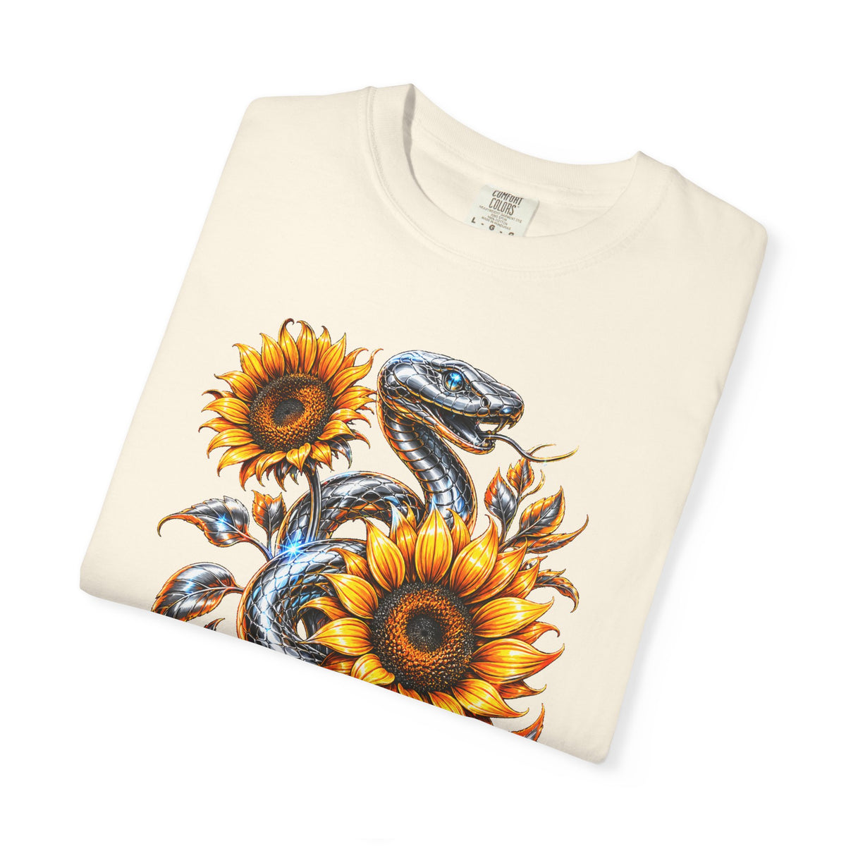 Chrome Sunflower Serpent Graphic Tee