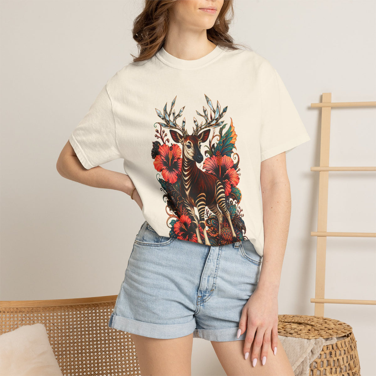 Hyper-Bloom Okapi Mirrorbeast Graphic Tee