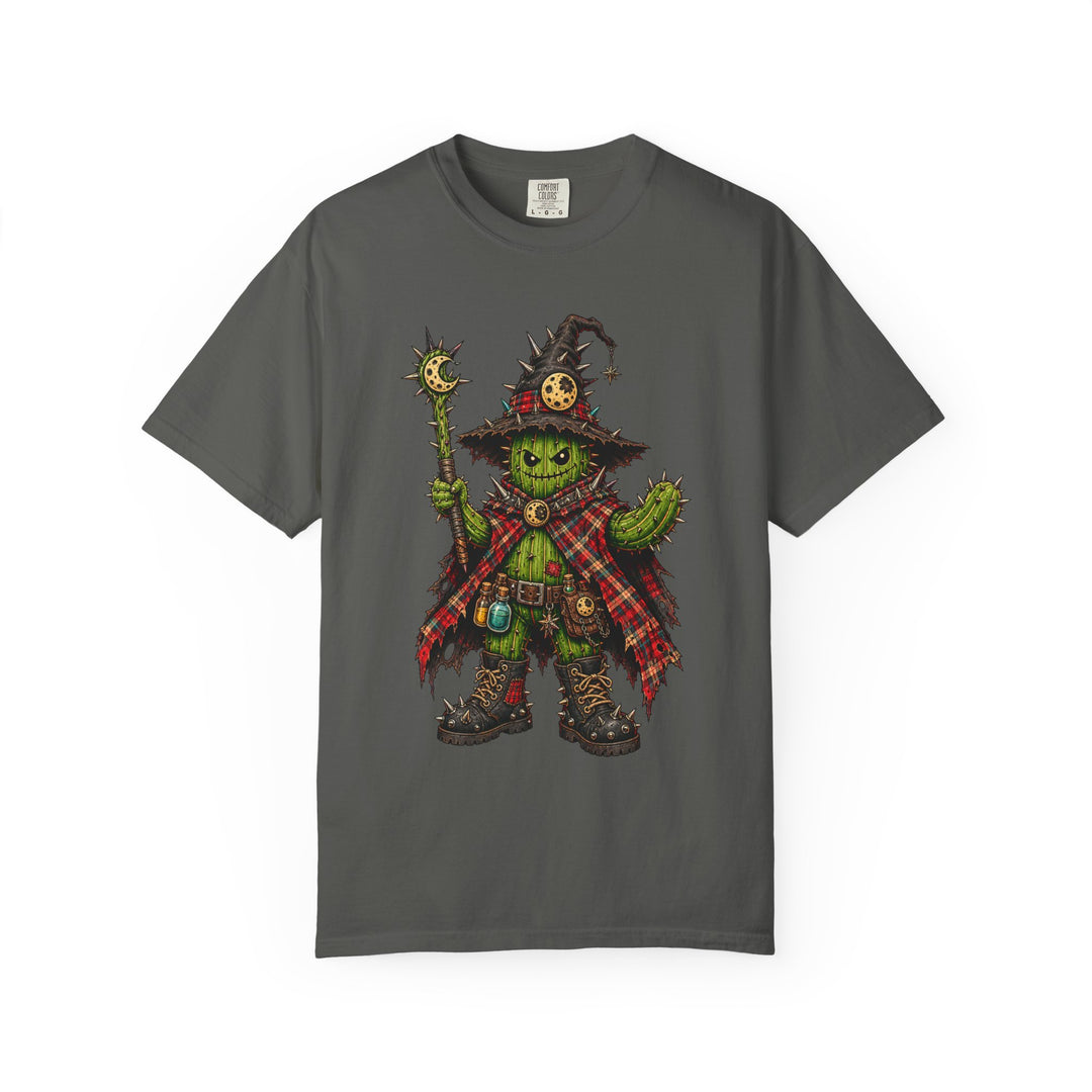Punk Plaid Cactus Wizard Graphic Tee