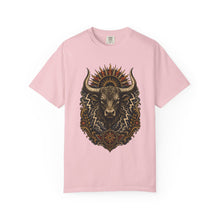 Woodcut Thunder Bull T-Shirt Graphic