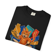 Orange Tabby Drum Kit Hard-Bop Collage Graphic Tee