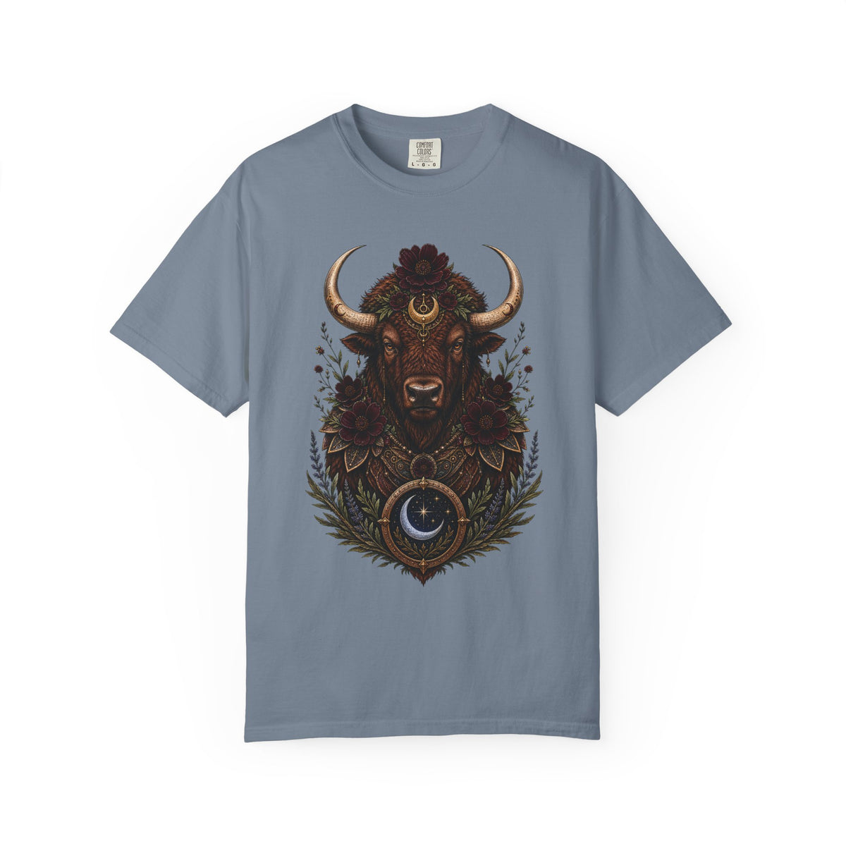 Chocolate Cosmos Bison Guardian Graphic Tee