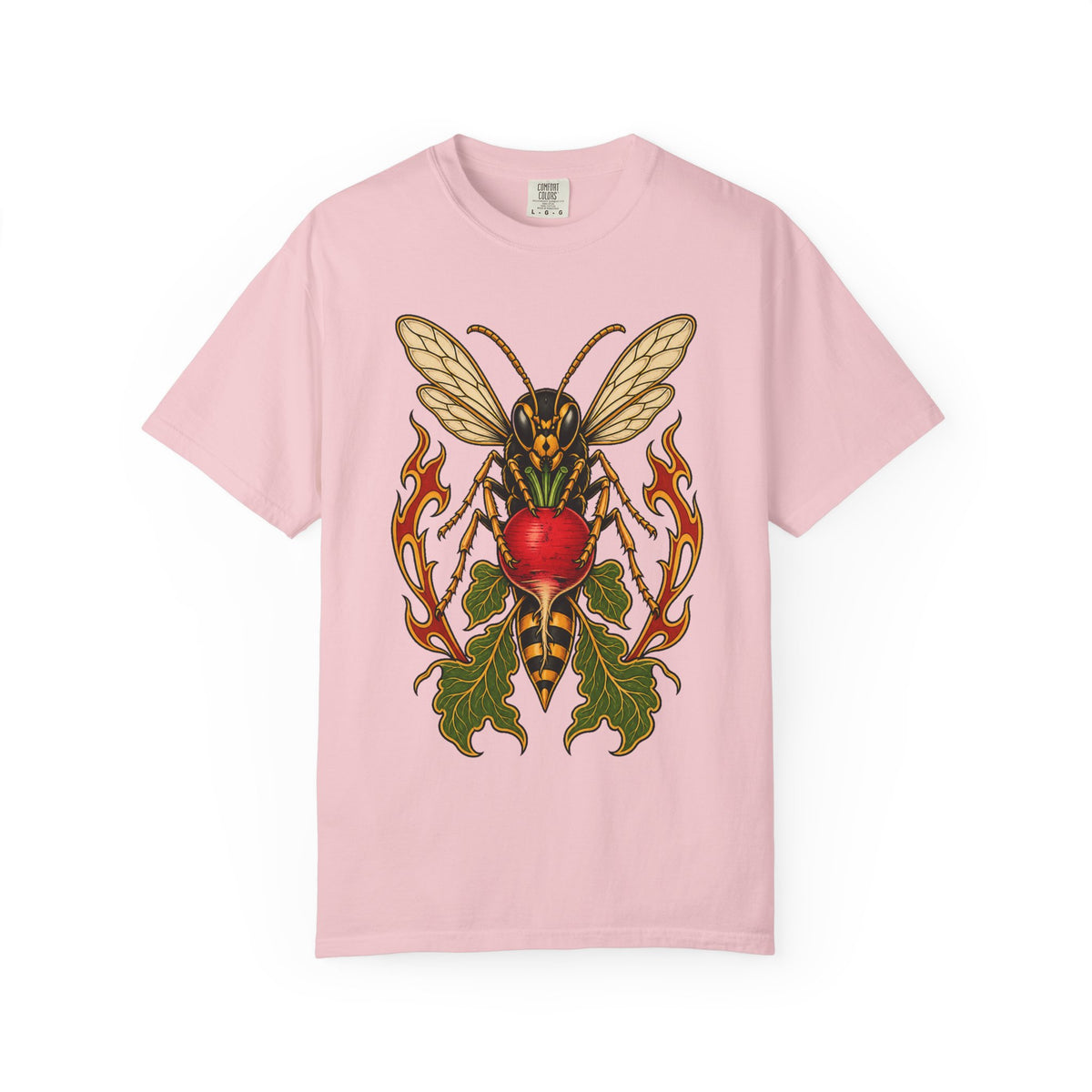 Tattoo Flash Radish Wasp Graphic Tee
