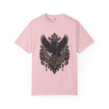Gothic Paisley Raven Crest Graphic Tee