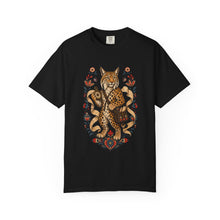 Nordic Folk Leopard Lynx Graphic Tee