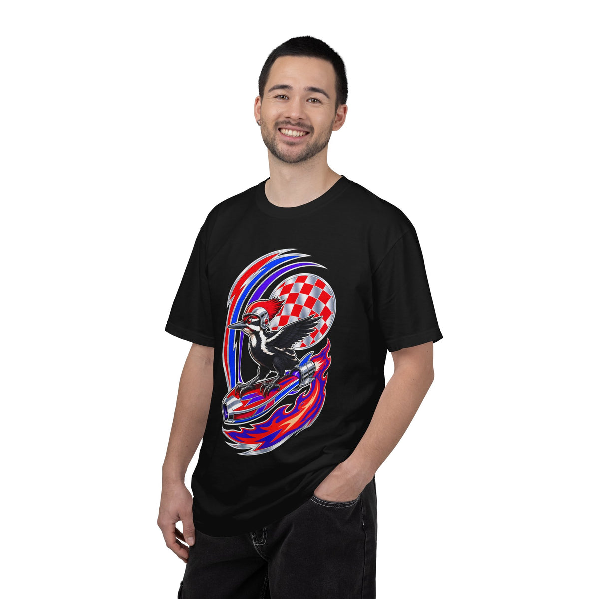 Chrome Woodpecker Racer Graphic Tee