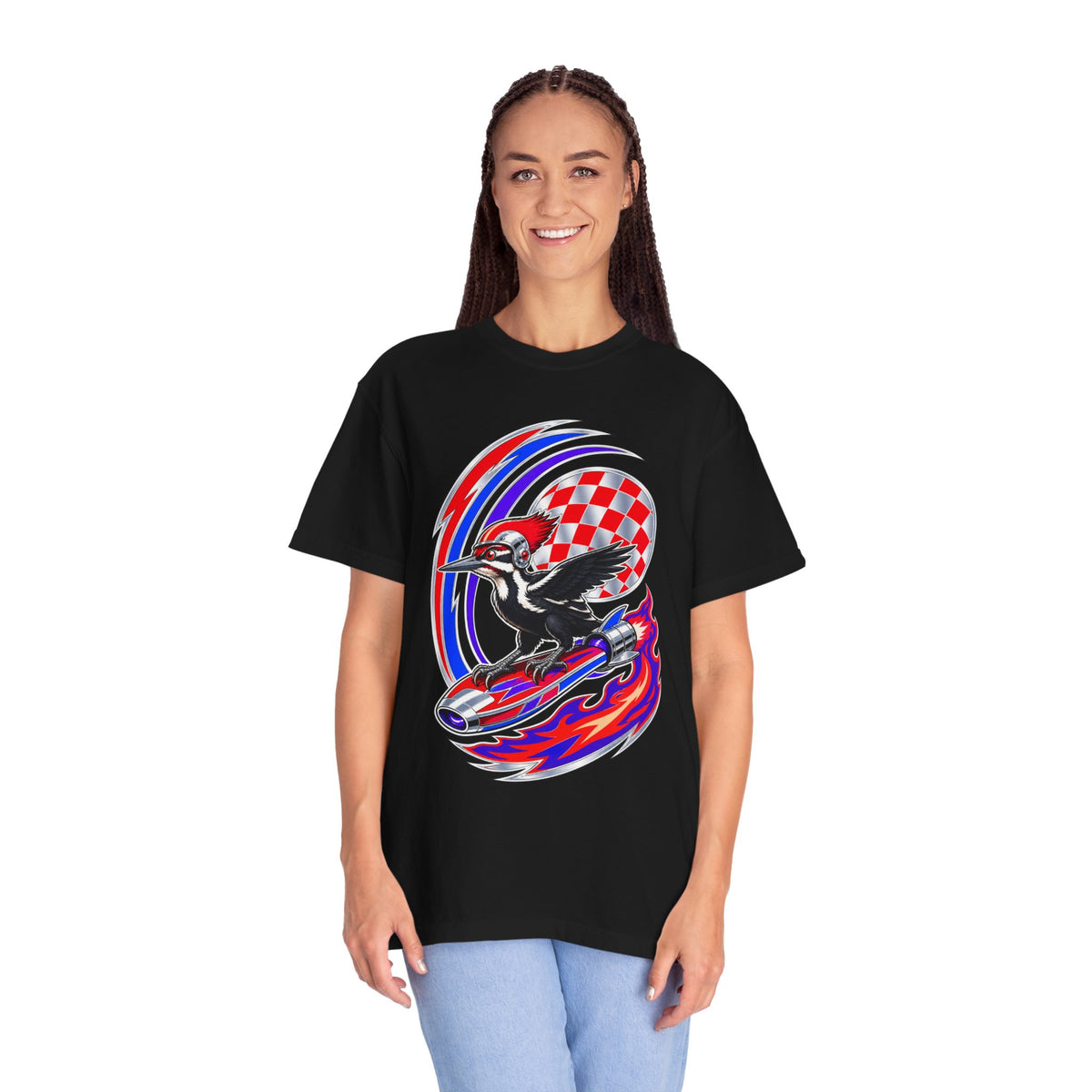 Chrome Woodpecker Racer Graphic Tee