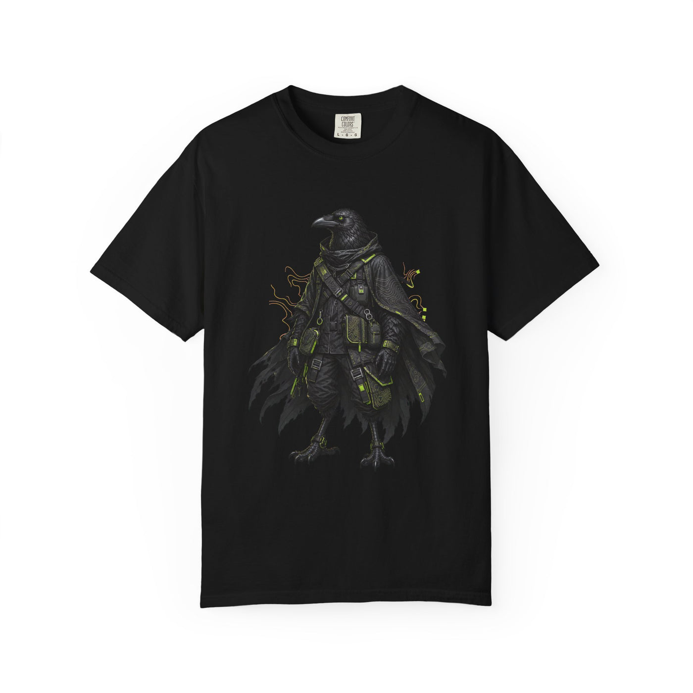 Techwear Raven Courier Streetwear T-Shirt Graphic