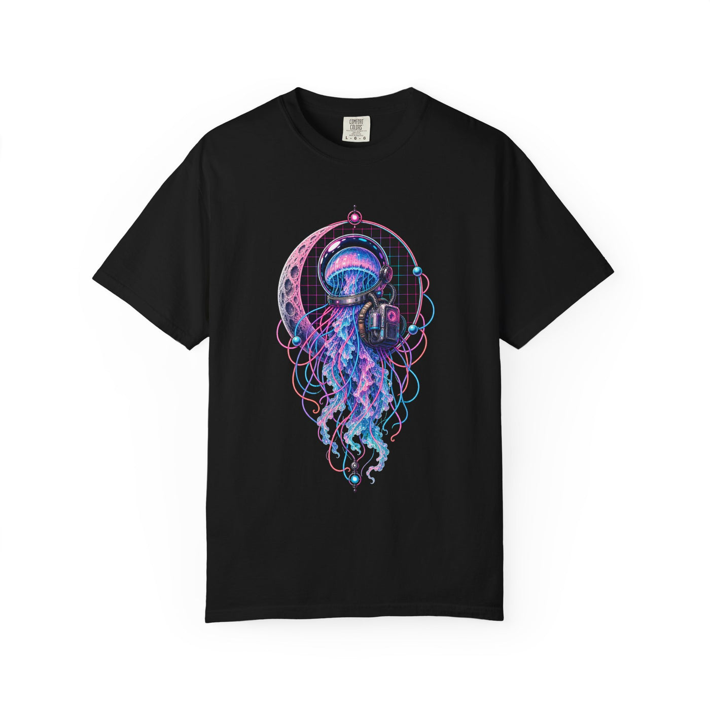 Vaporwave Jellyfish Astronaut T-Shirt Graphic