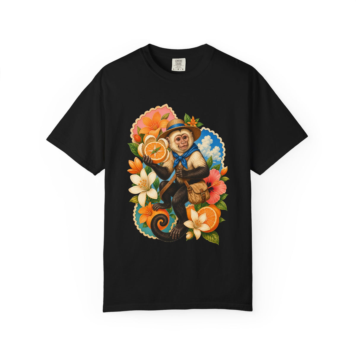 Postcard Citrus Capuchin Graphic Tee