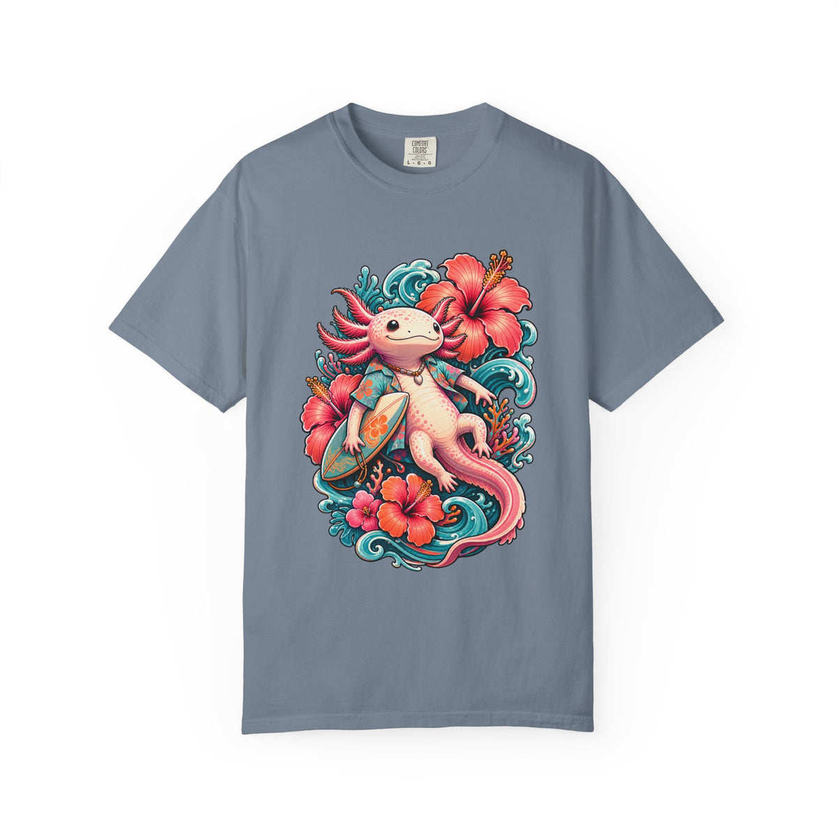 Hibiscus Reef Axolotl Drifter Graphic Tee