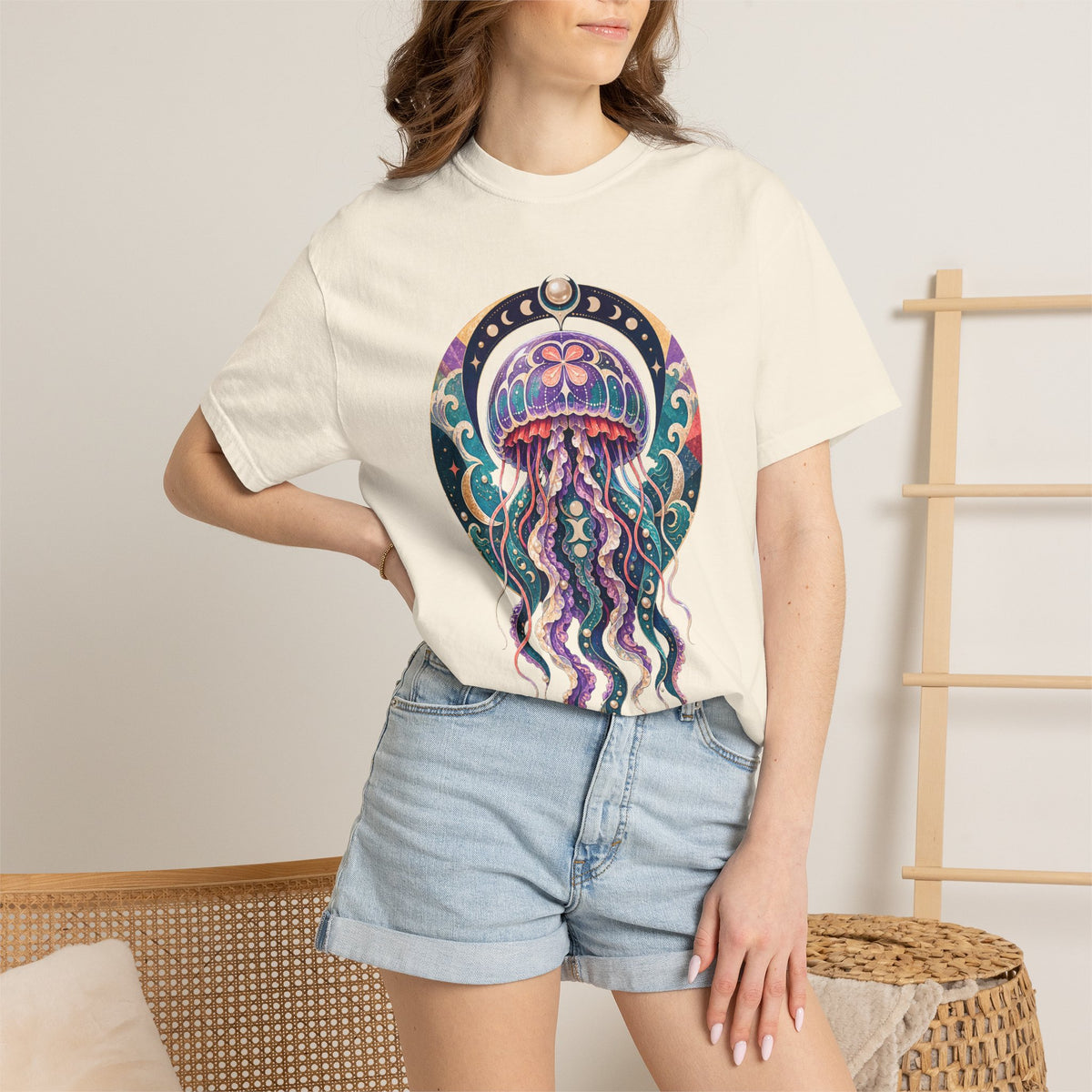 Moon Jellyfish Oracle Graphic T-Shirt